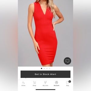 Lulu’s Red body-con Dress